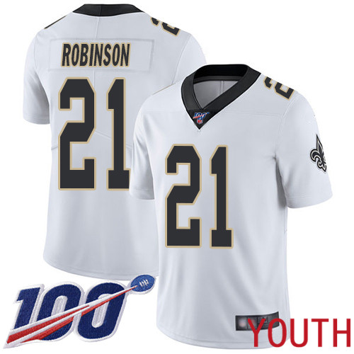 New Orleans Saints Limited White Youth Patrick Robinson Road Jersey NFL Football #21 100th Season Vapor Untouchable Jersey